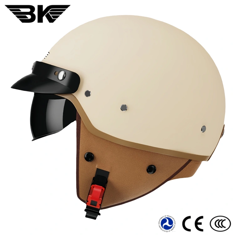 Casco de media cara retro