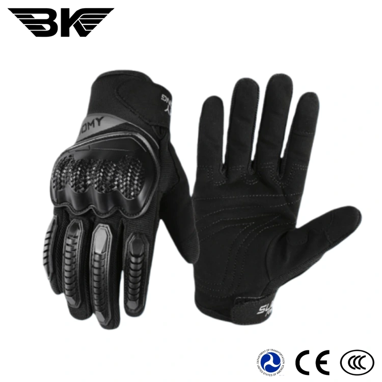 Guantes de dedo completo para motocicleta con diseño de pantalla táctil